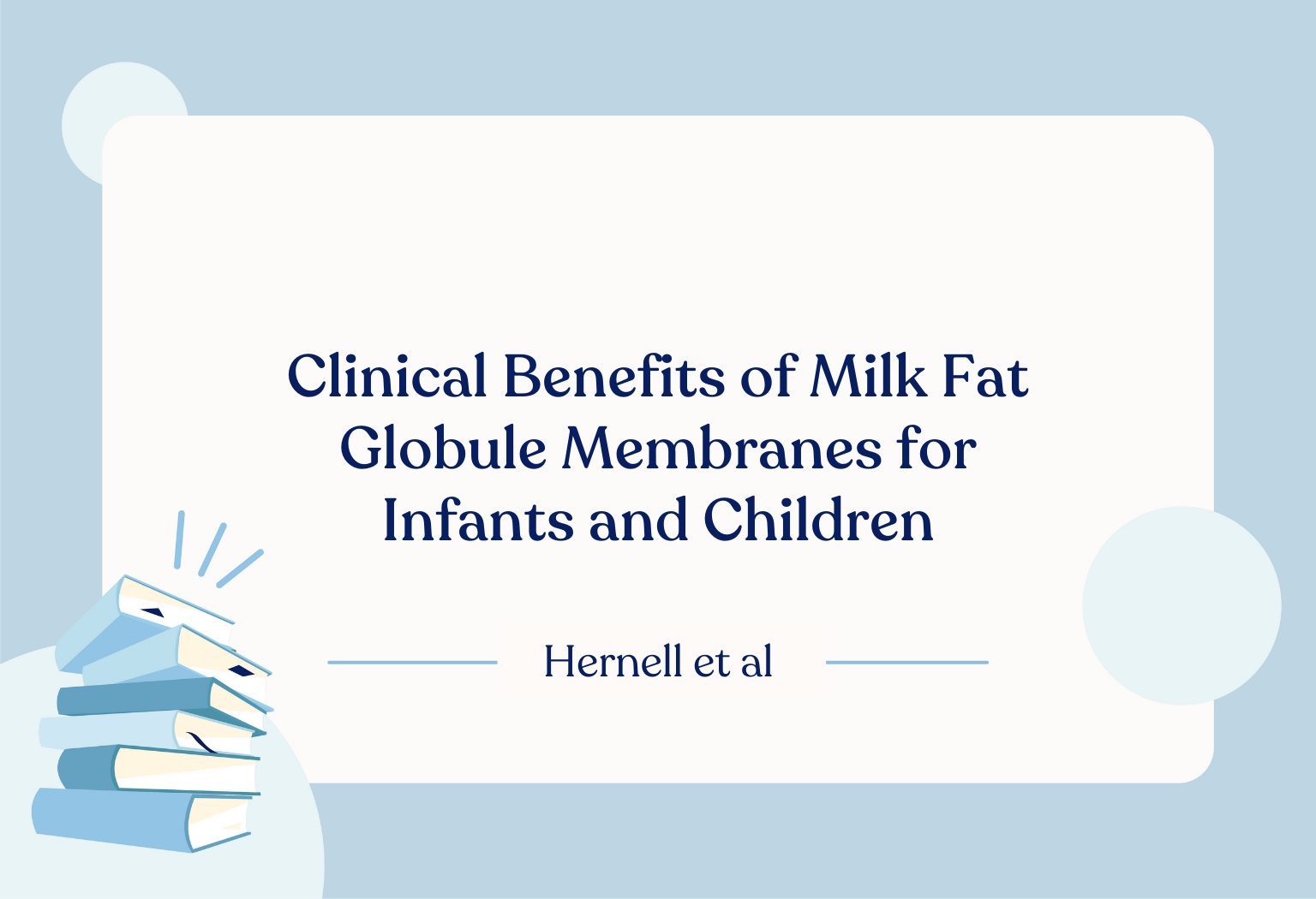 The Benefits of MFGM