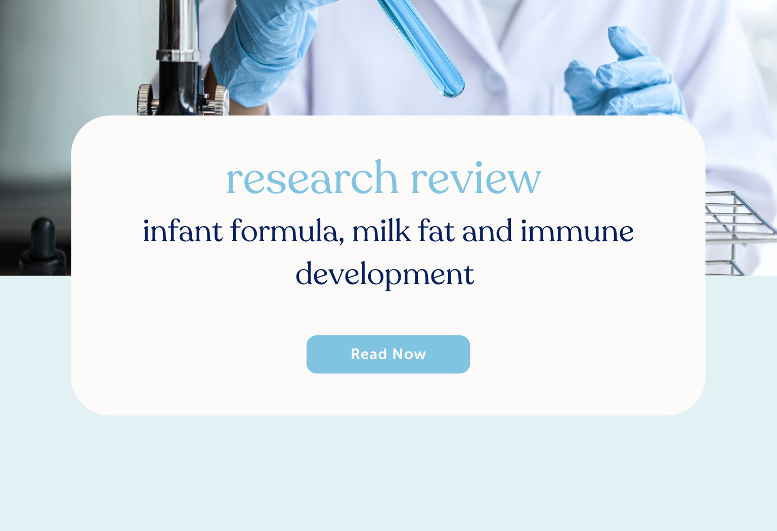 Infant Formula, Milk Fat and Immune Development