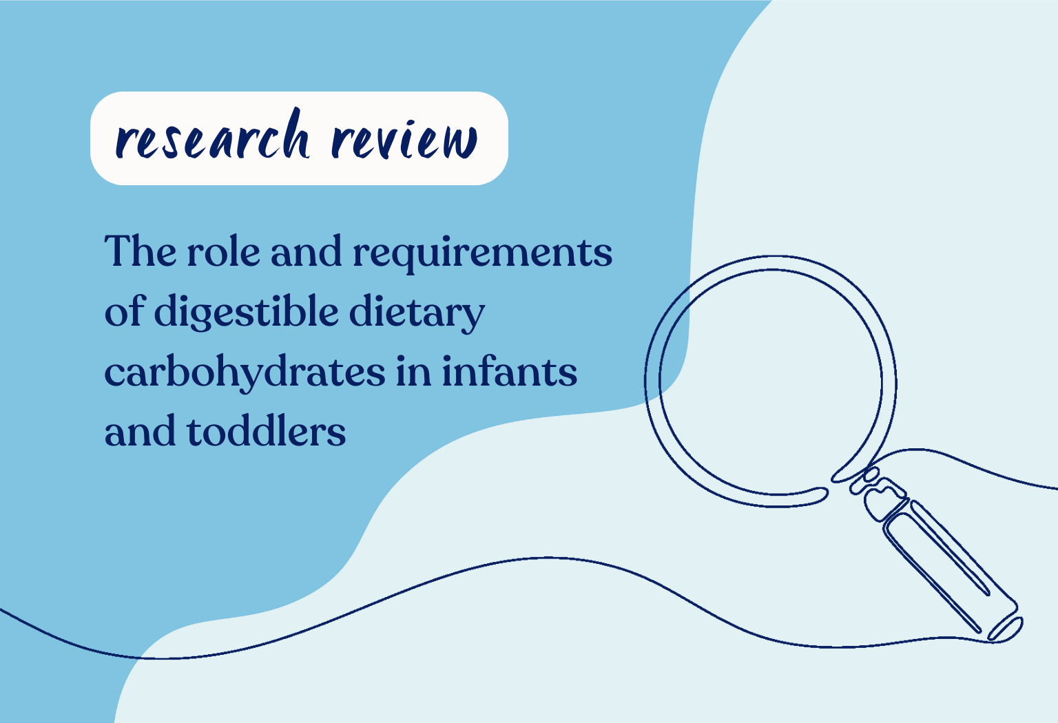 The role and requirements of digestible dietary carbohydrates in infants and toddlers