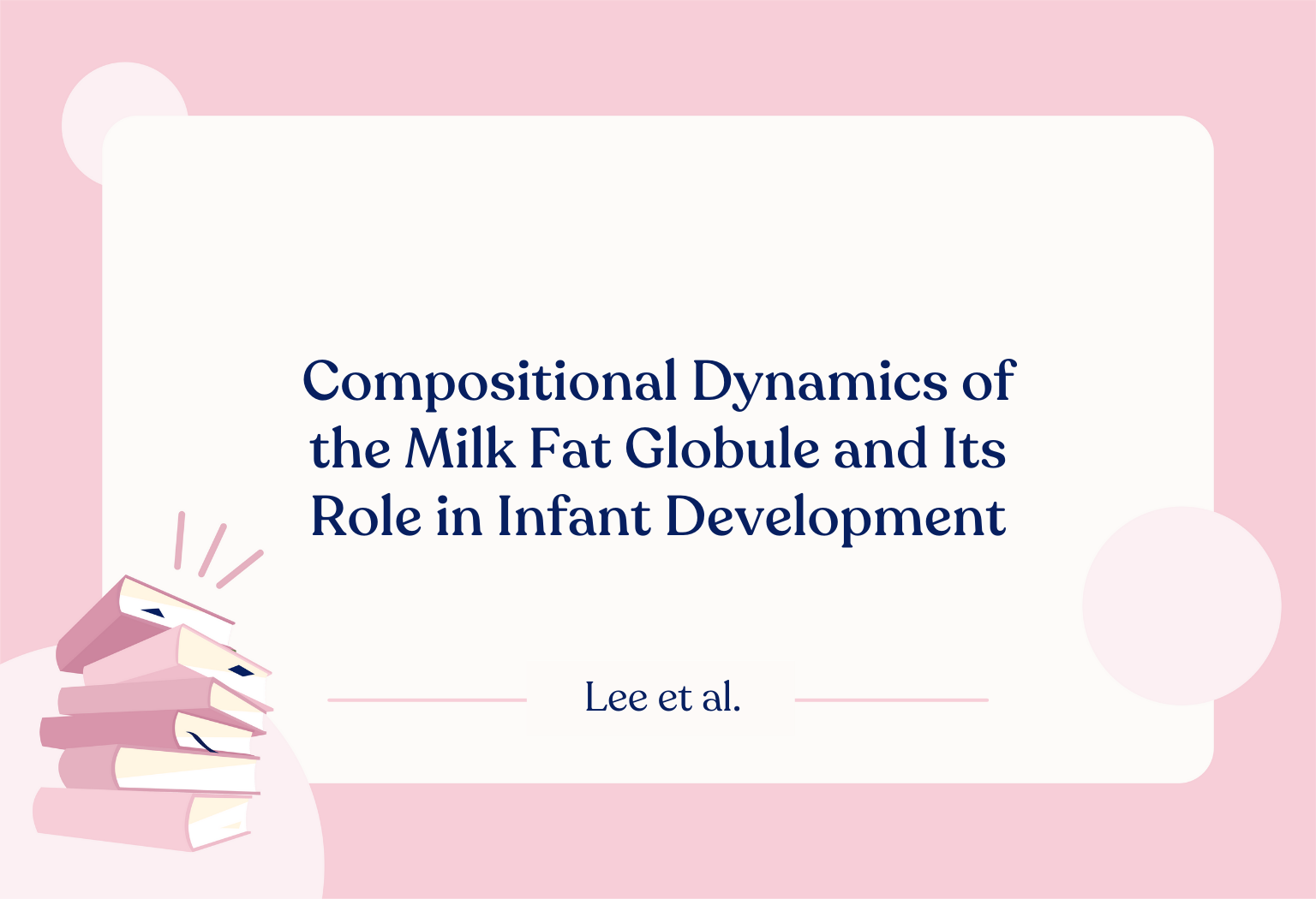 MFGM and Infant Development