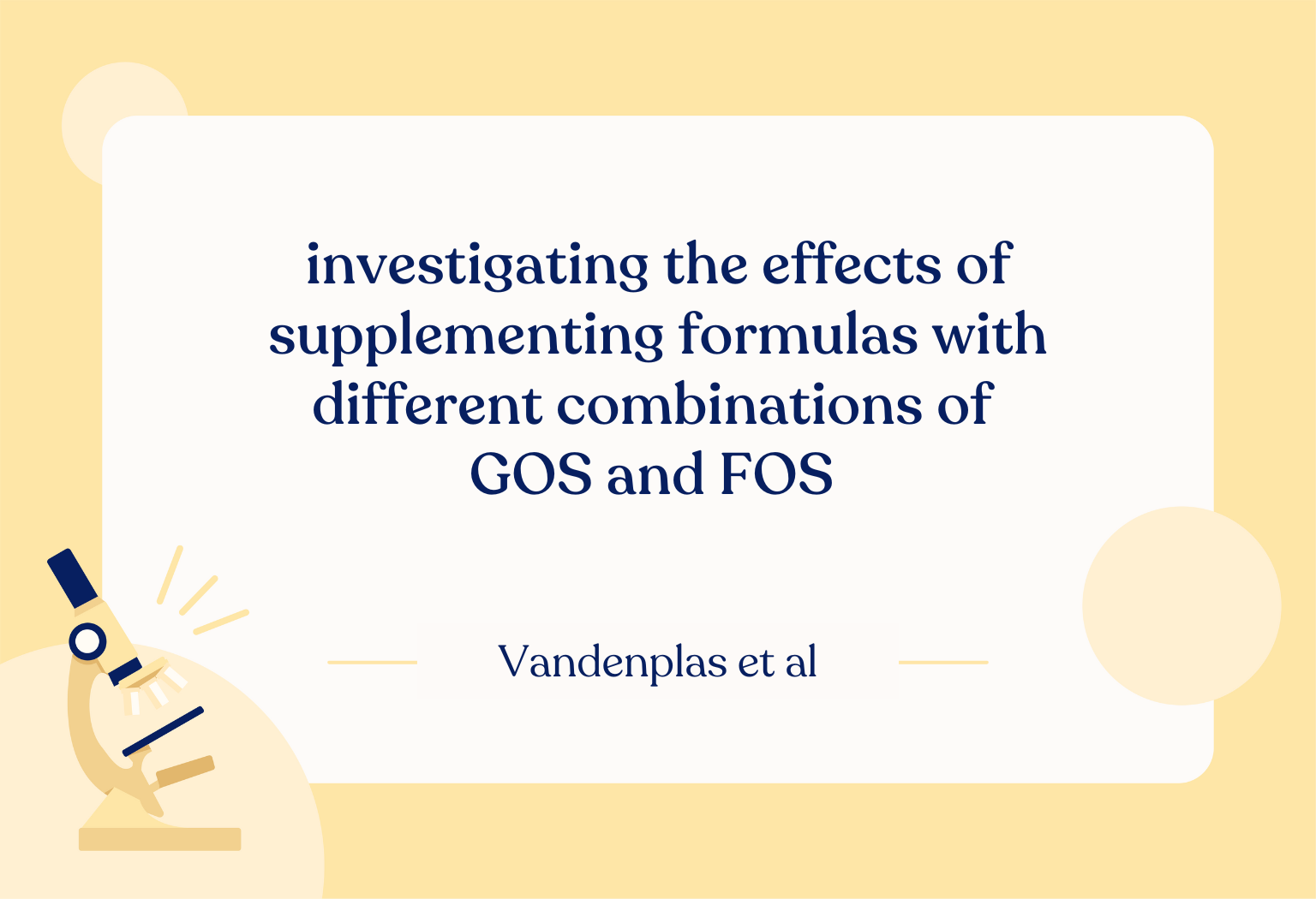 Prebiotics in infant formula