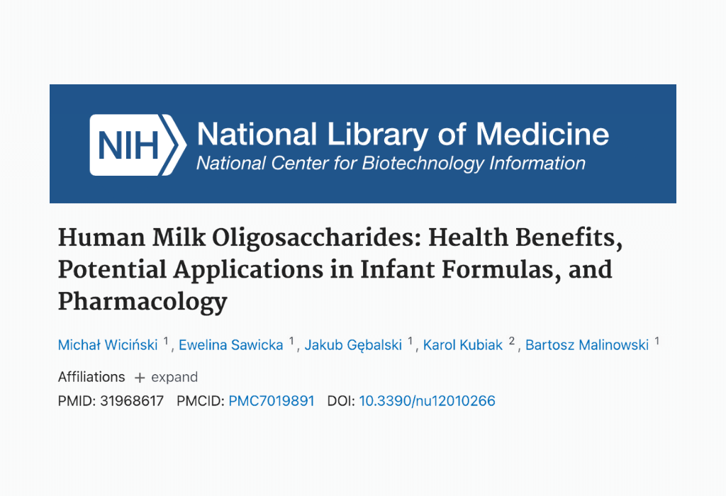 Summary: Human Milk Oligosaccharides: Health Benefits, Potential Applications in Infant Formulas and Pharmacology