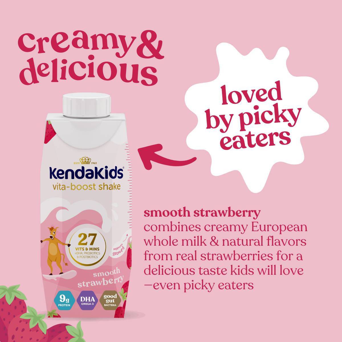 Kendakids Vita-Boost Shake Smooth Strawberry