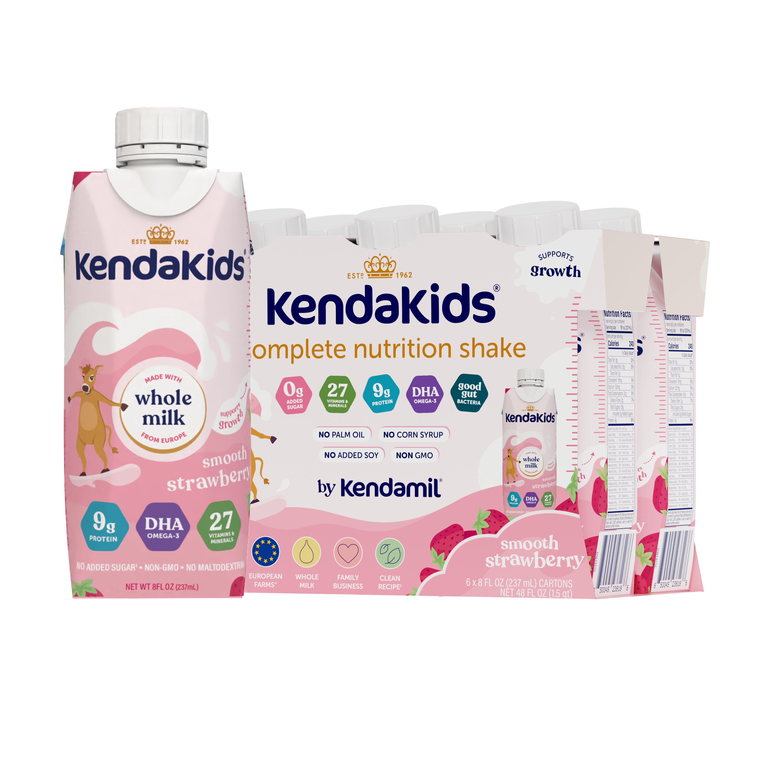 KendaKids Strawberry 6 Pack