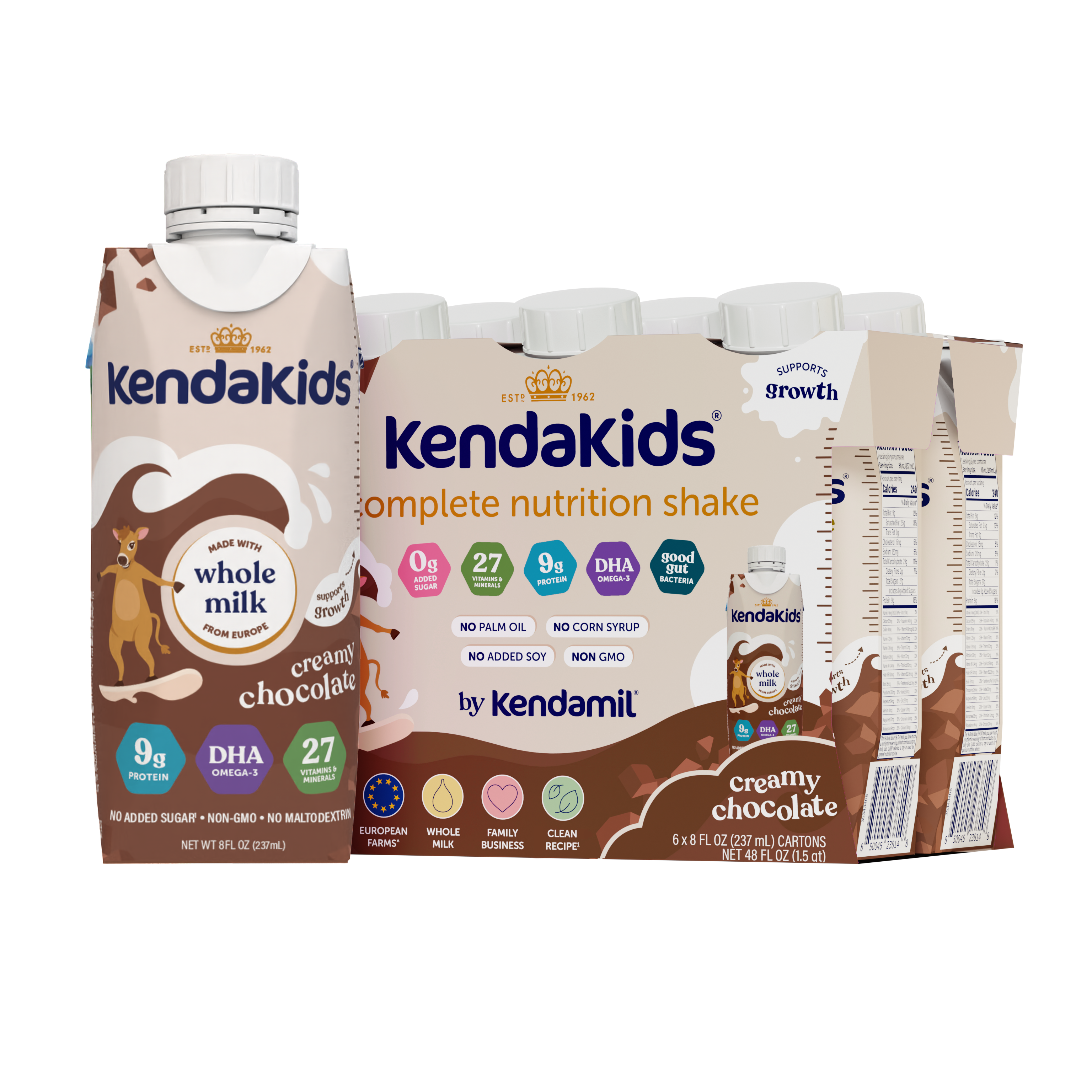 KendaKids Chocolate 6 Pack