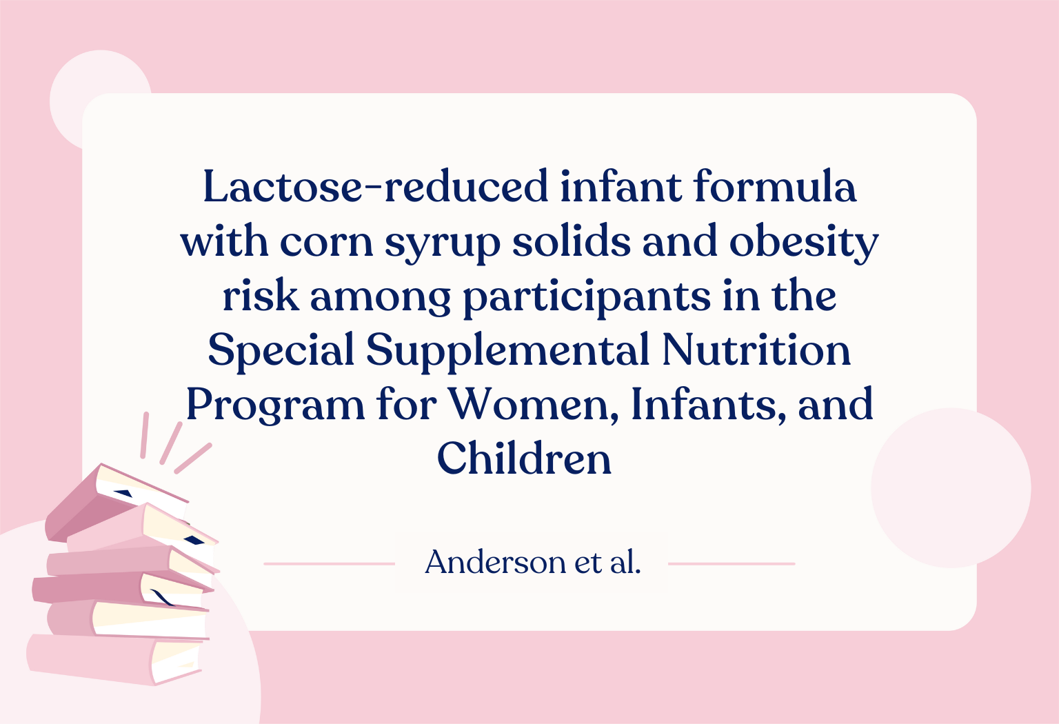 Lactose reduced formula with corn syrup and obesity